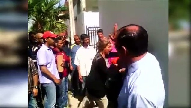 اتهمته بأنه تحرش بها..امرأة تعتدي بالعنف الشديد على معتمد سيدي حسين السيجومي