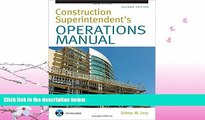 different   Construction Superintendent Operations Manual