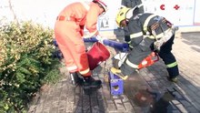 6 pompiers se mobilisent pour sauver un chaton un peu trop curieux