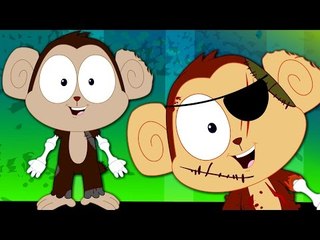 Five Little Monkey | Scary Nursery Rhymes | Kids Songs | Baby Rhymes