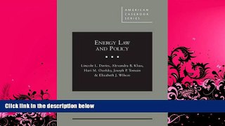 FAVORITE BOOK  Energy Law and Policy (American Casebook Series)