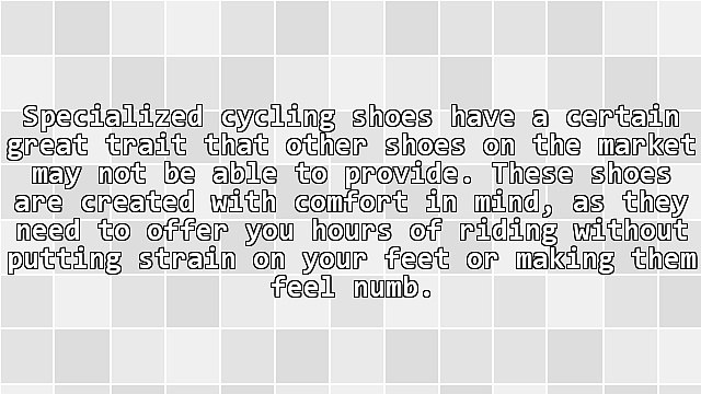 The Importance of Specialized Cycling Shoes