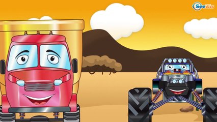 Emergency Vehicles - The Fire Truck Adventures in the Desert | Kids Cartoons 51 Episode