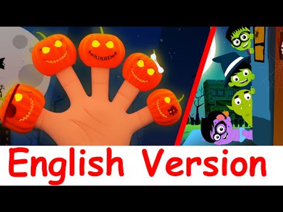 Scary Pumpkin Finger Family | canciones de halloween en Inglés compilación