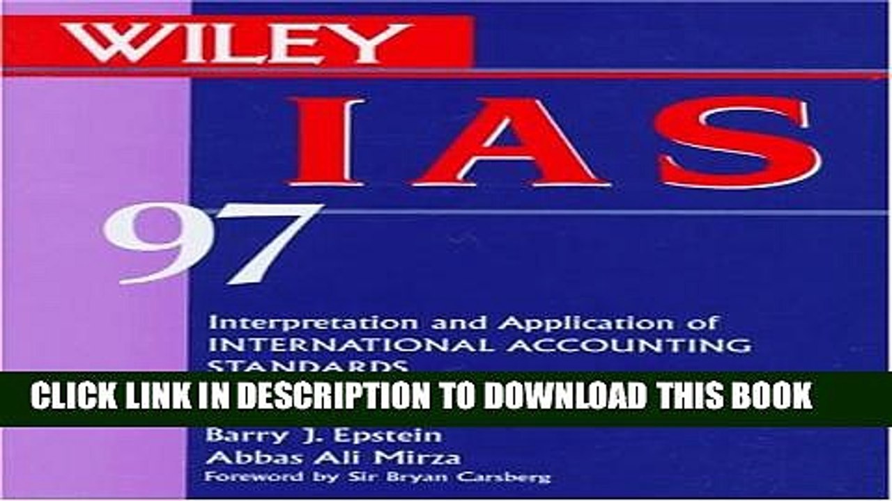 [PDF] I A S 97: Interpretation and Application of International Accounting Standards 1997 [Full