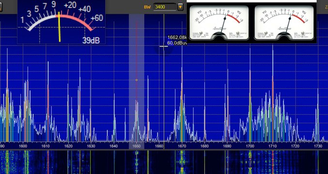 Super Fly Γιώργος στους 1650 khz. Ισχύς σήματος κατά τη διάρκεια της λήψης έως 48 db