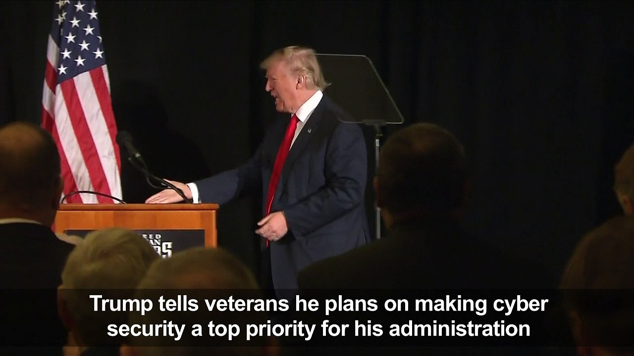 Trump says cybersecurity will be top priority for his govt.