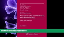 FAVORITE BOOK  Processes of Constitutional Decisionmaking: Cases and Material 2015 Supplement