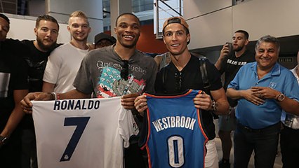 Russell Westbrook & Cristiano Ronaldo Hang Out In Spain