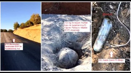 Diyarbakır Kulp'ta Yola Tuzaklanan Patlayıcı İmha Edildi