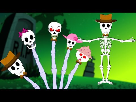 Halloween Songs | Skeleton Finger Family | Halloween Nursery Rhymes | Scary songs