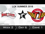 《LOL》2016 LCK 夏季賽 國語 W2D6 KT vs SKT T1 Game 1