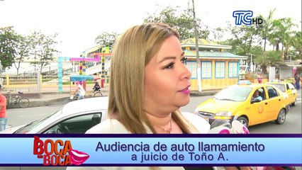 Audiencia de auto llamamiento a juicio de Toño A.