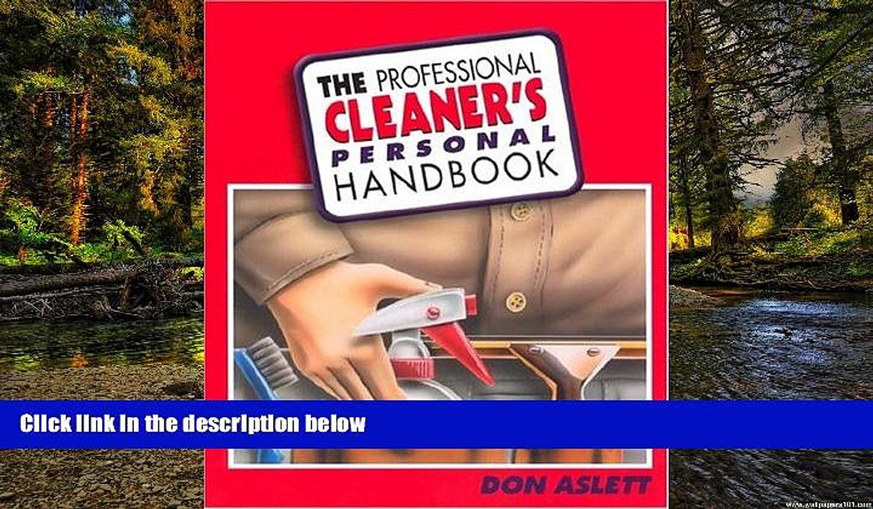 Big Deals  The Professional Cleaner s Personal Handbook  Free Full Read Most Wanted
