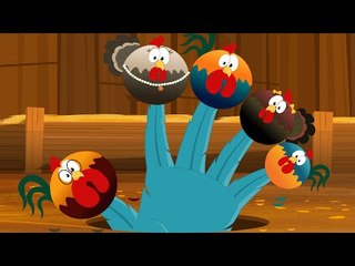 Roosters Finger Family | Animal Finger Family Songs & Nursery Rhymes For Children