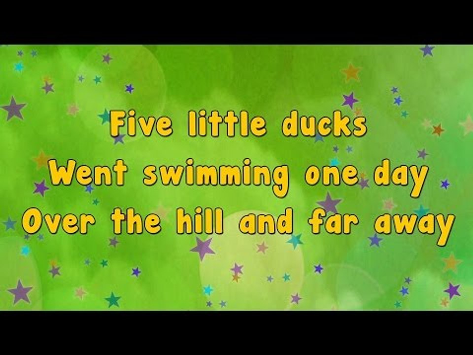 Five Little Ducks | Karaoke Rhymes