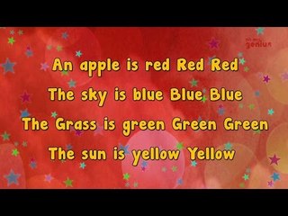 Karaoke - Color Song | Colors Song | Karaoke Rhymes