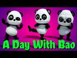 bao panda | one day with bao panda | original song | 3d rhymes | nursery rhyme