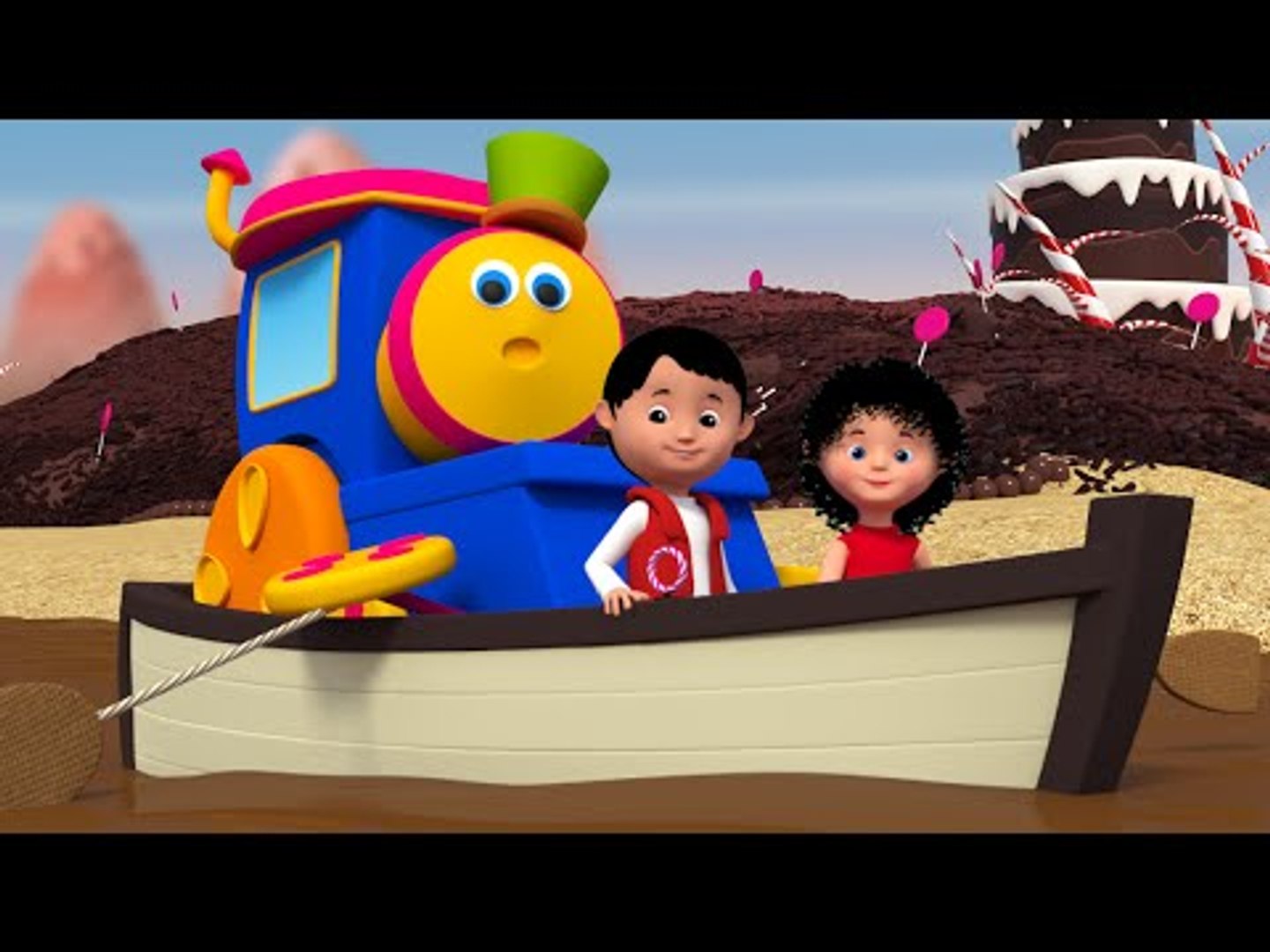 Bob The Train - Bob The Train | Row Row Row Your Boat | 3D Nursery Rhymes &  Baby Songs - video Dailymotion
