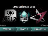 《LOL》2016 LMS 夏季賽 粵語 W1D1 JT vs M17 Game 2