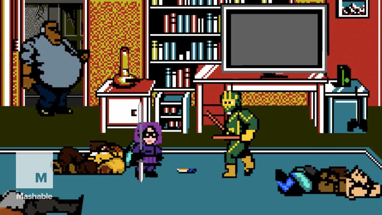 'Kick-Ass' superheroes transform into 8-bit video game characters