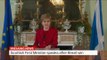 Scottish First Minister speaks after Brexit win