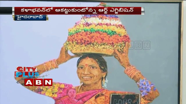 Painting Exhibition on Bathukamma Celebrations in ICCR Art Gallery Kalabhavan