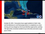 Hurricane Matthew 140 mph winds, 40 inches of rain