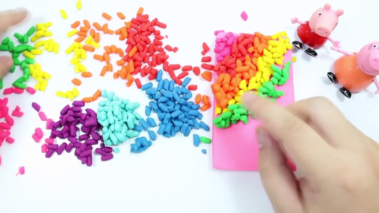 Play Doh ICE CREAM! - MAKE Rainbow Cream playdoh with Peppa pig Kisd toys 2016