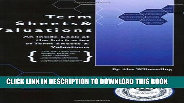 [PDF] Term Sheets Valuations: A Line by Line Look at the Intricacies of Term Sheets Valutions