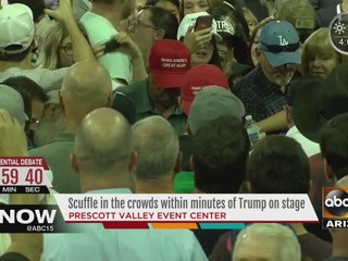 Three people removed from Donald Trump event in Prescott Valley