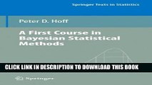 [PDF] A First Course in Bayesian Statistical Methods Popular Colection