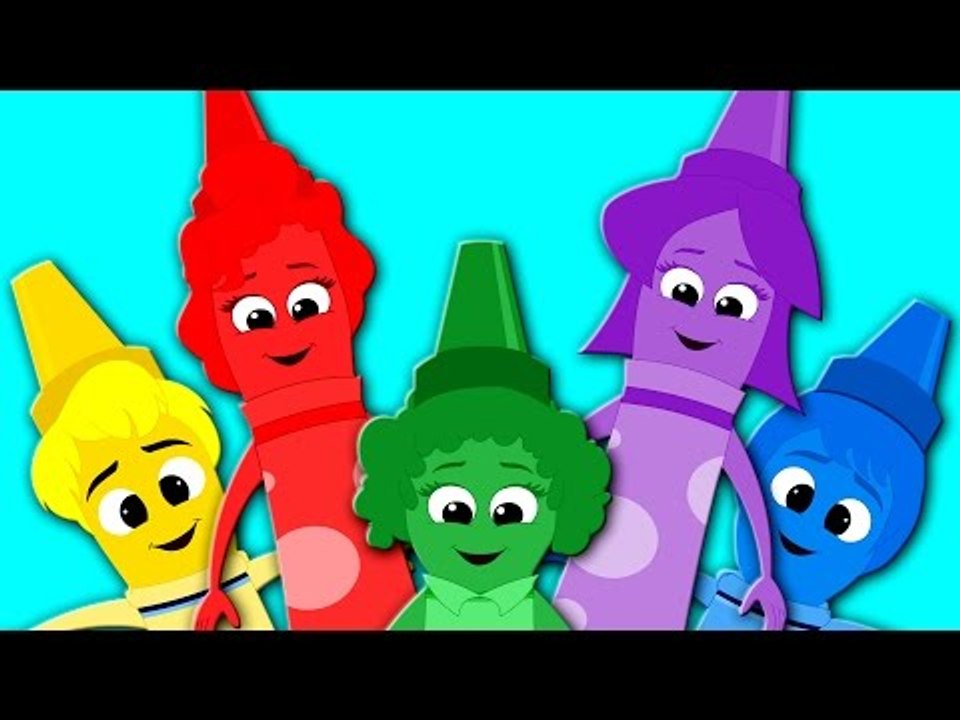 Five Little Crayons Nursery Rhymes For Kids And Childrens Learn