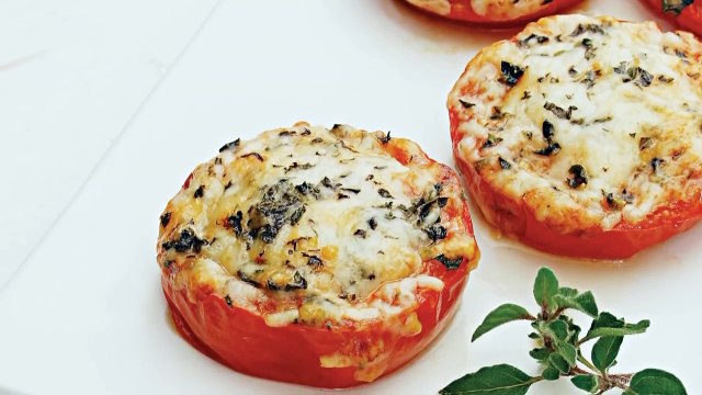 Fresh Tomato Recipe- Baked Parmesan Tomatoes