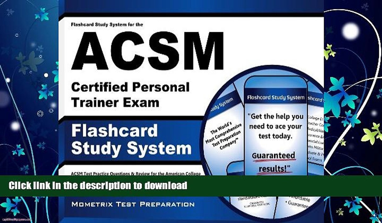 READ  Flashcard Study System for the ACSM Certified Personal Trainer Exam: ACSM Test Practice