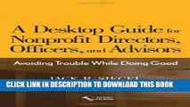Collection Book A Desktop Guide for Nonprofit Directors, Officers, and Advisors: Avoiding Trouble