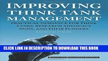 Collection Book Improving Think Tank Management: Practical Guidance for Think Tanks, Research