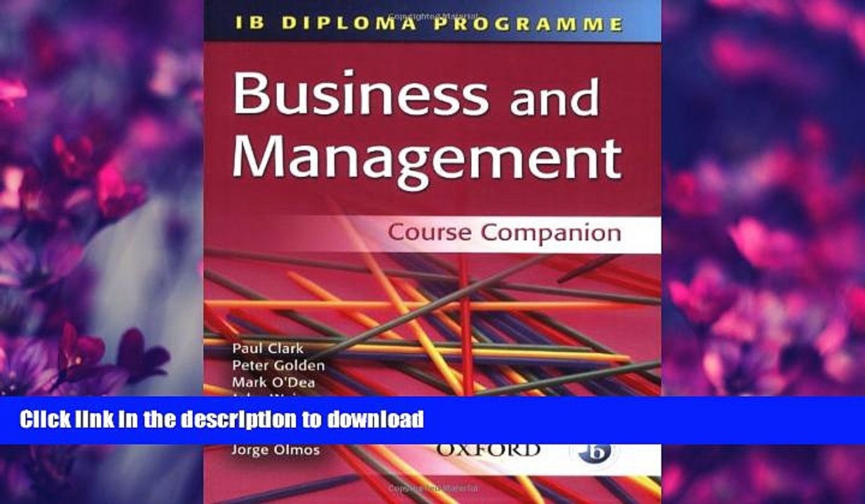 READ  IB Business and Management Course Companion (IB Diploma Programme) FULL ONLINE