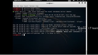 Start MySql Service On Kali Linux