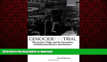 Download Video: READ PDF Genocide on Trial: War Crimes Trials and the Formation of Holocaust History and Memory