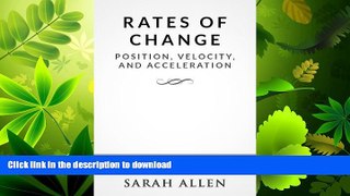 FAVORITE BOOK  Rates of Change: Position, Velocity, and Acceleration (Stick Figure Physics
