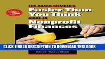 Collection Book The Board Member s Easier Than You Think Guide to Nonprofit Finances