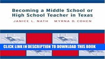[PDF] Becoming a Middle School or High School Teacher in Texas Popular Colection