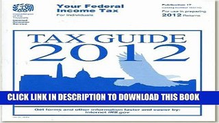 New Book Your Federal Income Tax For Individuals - Tax Guide: 2012