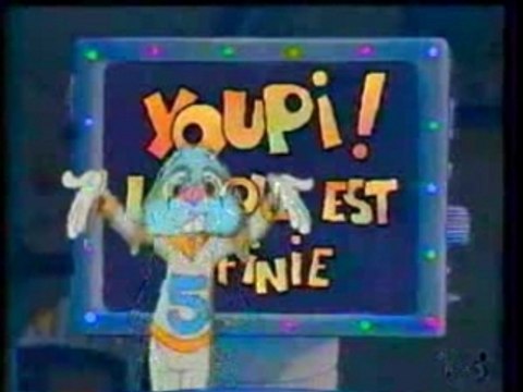 Générique Fin Youpi l'école est finie La 5 - 1989
