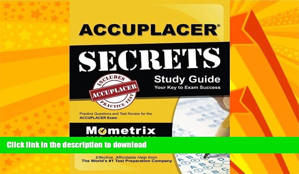 READ  ACCUPLACER Secrets Study Guide: Practice Questions and Test Review for the ACCUPLACER Exam