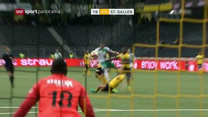 Young Boys 2:2 St.Gallen (Swiss Super League 10. Runde 2016/2017  2 .Oktober 2016)