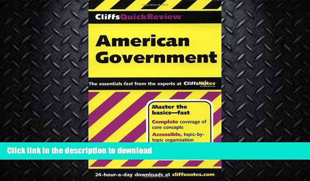 READ  CliffsQuickReview American Government (Cliffs Quick Review (Paperback)) FULL ONLINE