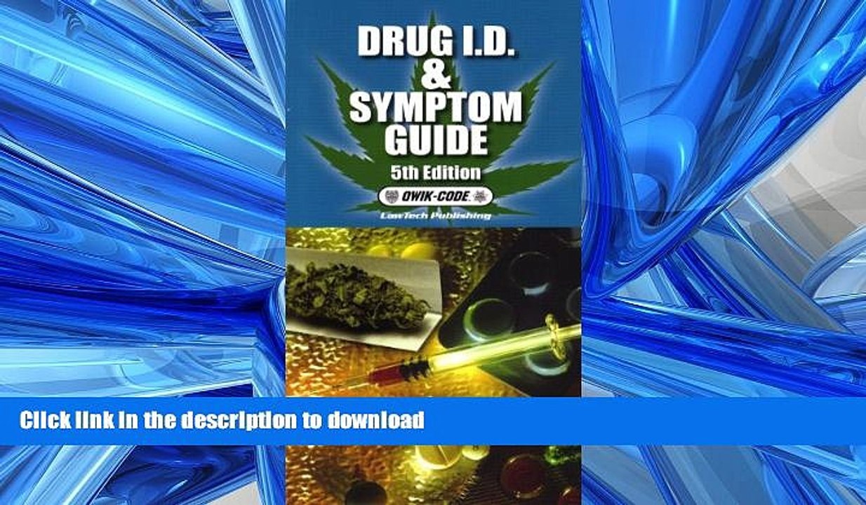 READ ONLINE Drug I.D.   Symptom Guide 5th Edition READ EBOOK