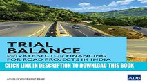 New Book Trial Balance: Private Sector Financing for Road Projects in India
